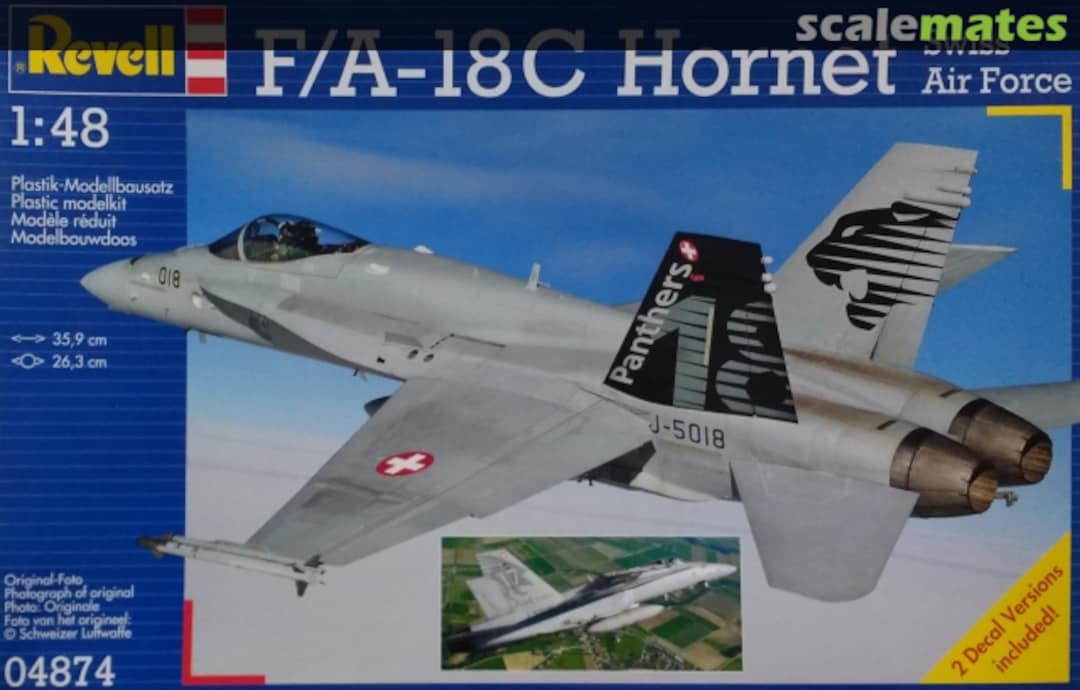 Boxart F/A-18C Hornet Swiss Air Force 04874 Revell