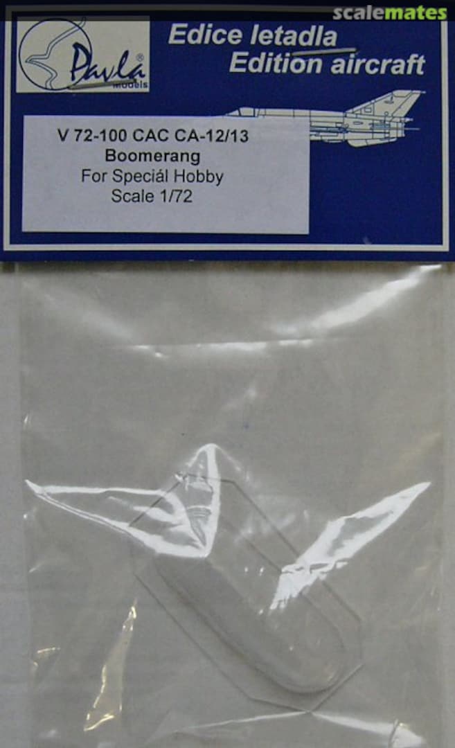 Boxart CAC CA-12/13 Boomerang canopy V72-100 Pavla Models