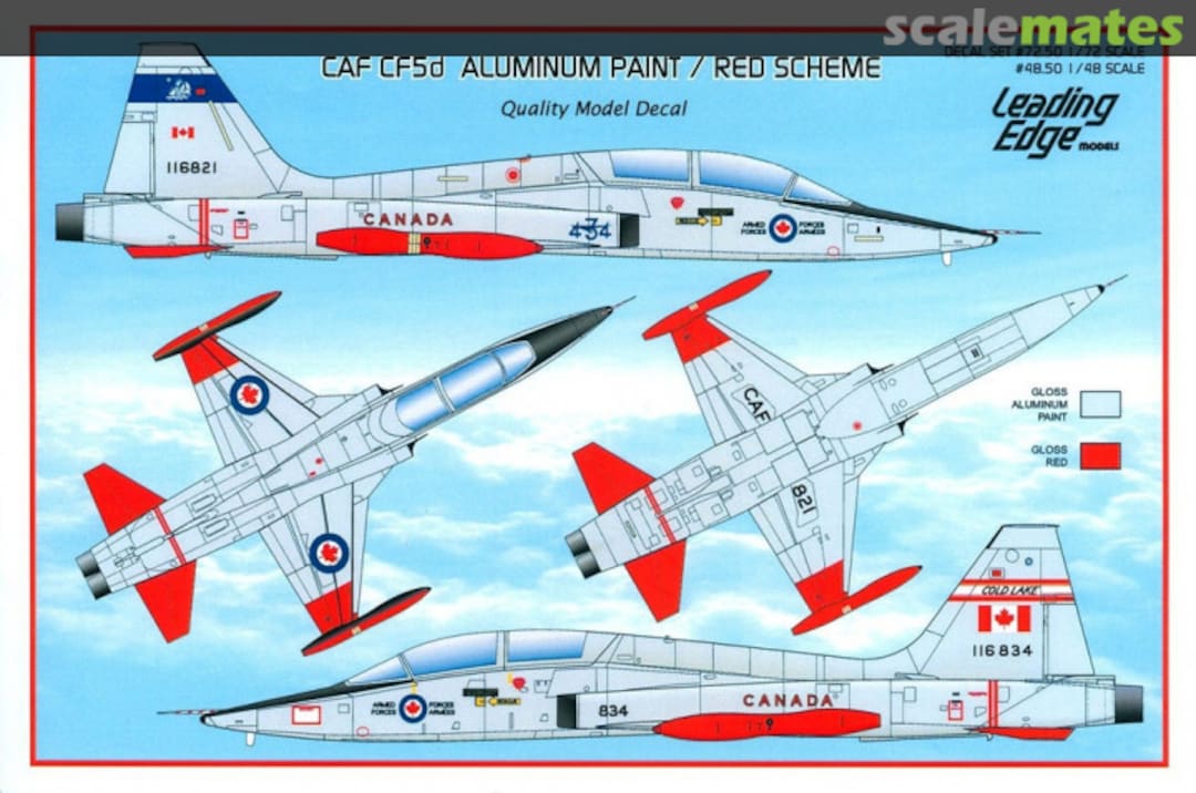 Boxart CAF CF5D Aluminium Paint / Red Scheme 48.50 Leading Edge