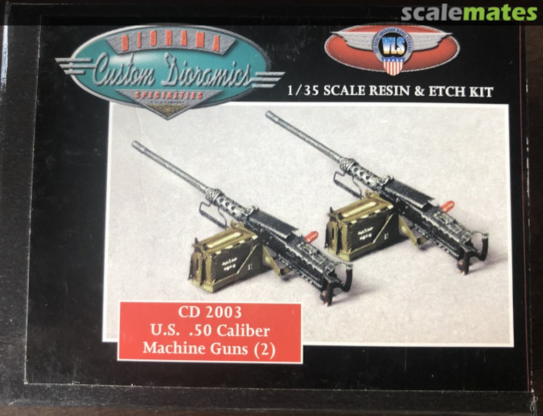 Boxart U.S. .50 Caliber Machine Guns (2) CD2003 Custom Dioramics