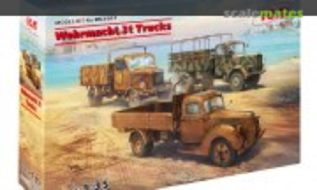 1:35 Wehrmacht 3t Trucks (V3000S, KHD S3000, L3000S) (ICM DS3507)