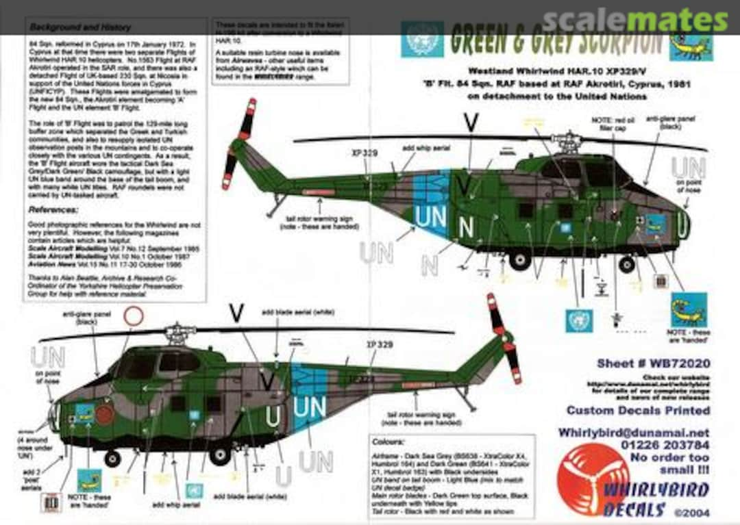 Boxart Westland Whirlwind HAR.10 WB72020 Whirlybits