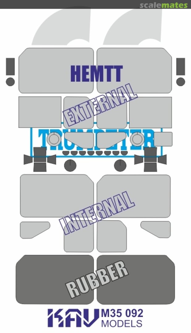 Boxart Paint mask for Hemtt (Trumpeter) KAV M35 092 KAV models