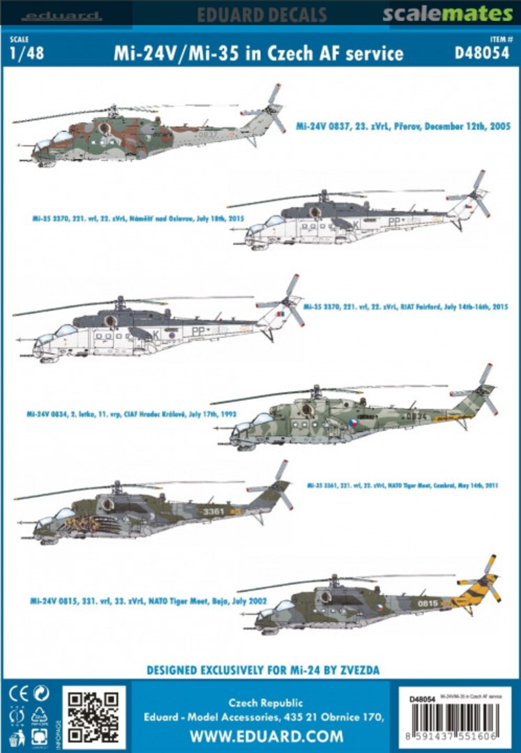 Boxart Mi-24V/ Mi-35 in Czech AF Service D48054 Eduard