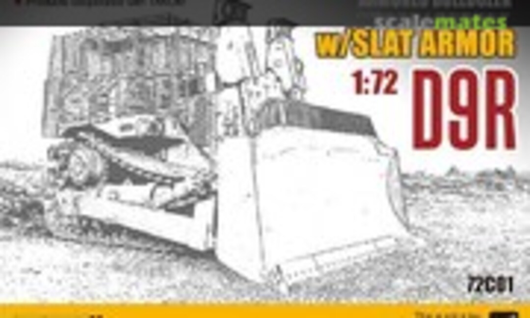 1:72 D9R Armoured Bulldozer w/Slat Armour (Sabre Model 72C01)