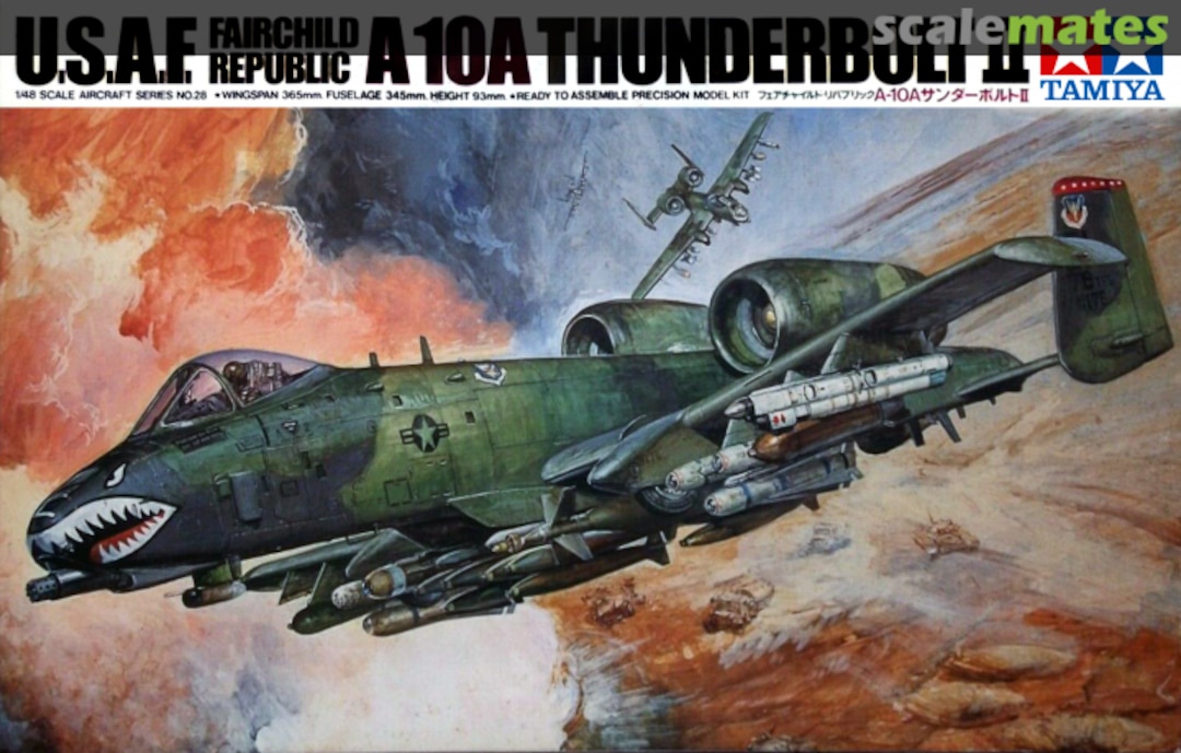 Boxart U.S.A.F. Fairchild Republic A-10A Thunderbolt II 61028 Tamiya