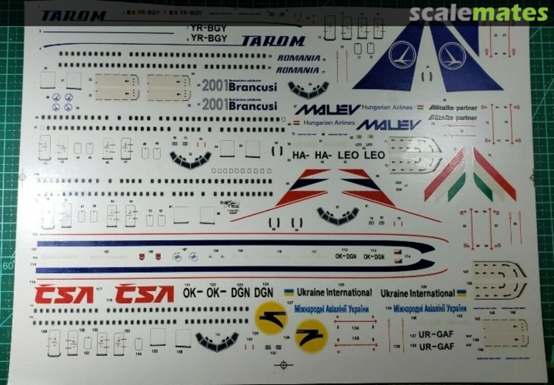 Boxart East European Boeing 737-300/400/700 BD144-34/B Brasil Decals