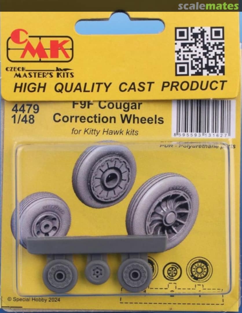 Boxart F9F Cougar Correction Wheels 4479 CMK