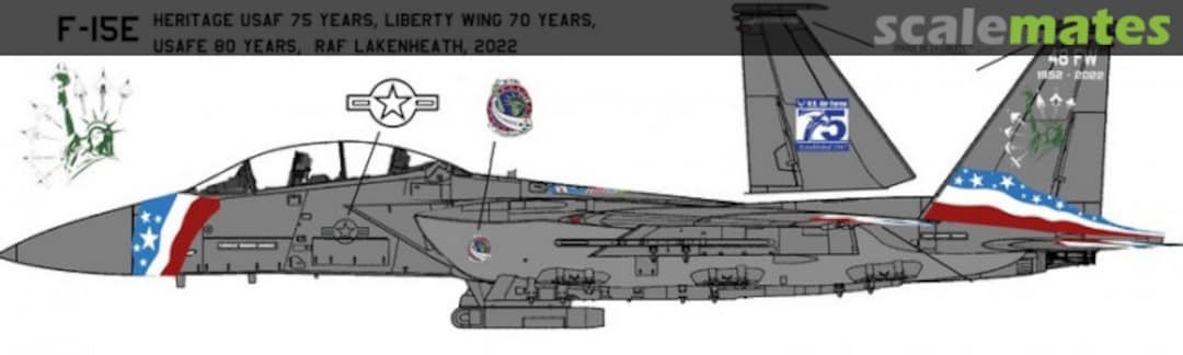 Boxart F-15E USAF "Liberty Wings", Lakenheath AIPD-65 Aircraft in Plastic