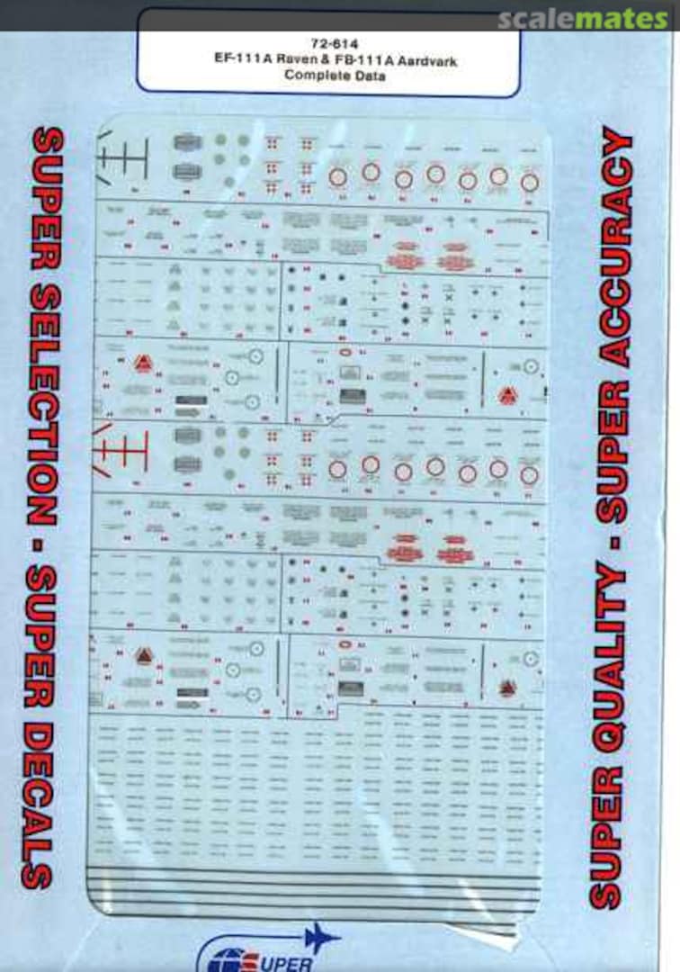 Boxart EF-111A Raven & FB-111A Aardvark 72-614 SuperScale International