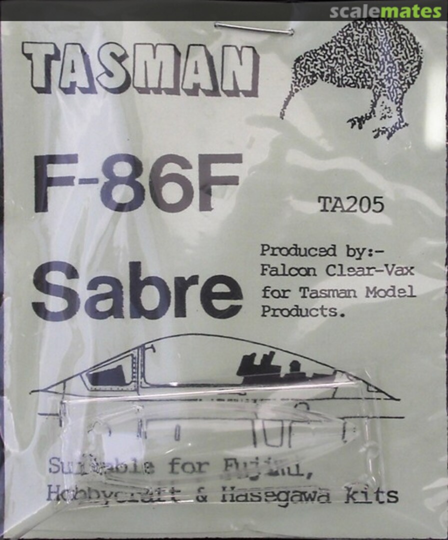 Boxart F-86F Sabre Canopies TA205 Tasman Model Products