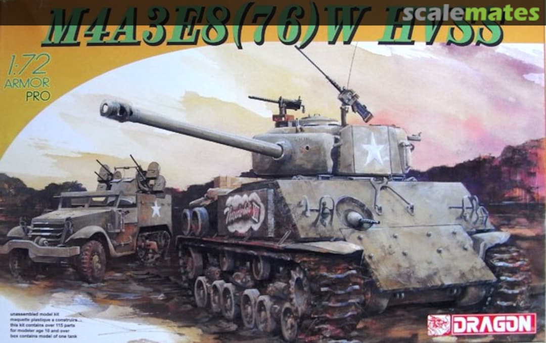 Boxart M4A3E8 (76) W Sherman 7302 Dragon