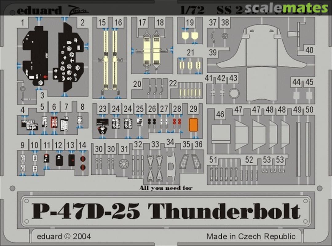 Boxart P-47D-25 Thunderbolt "Bubbletop" SS249 Eduard