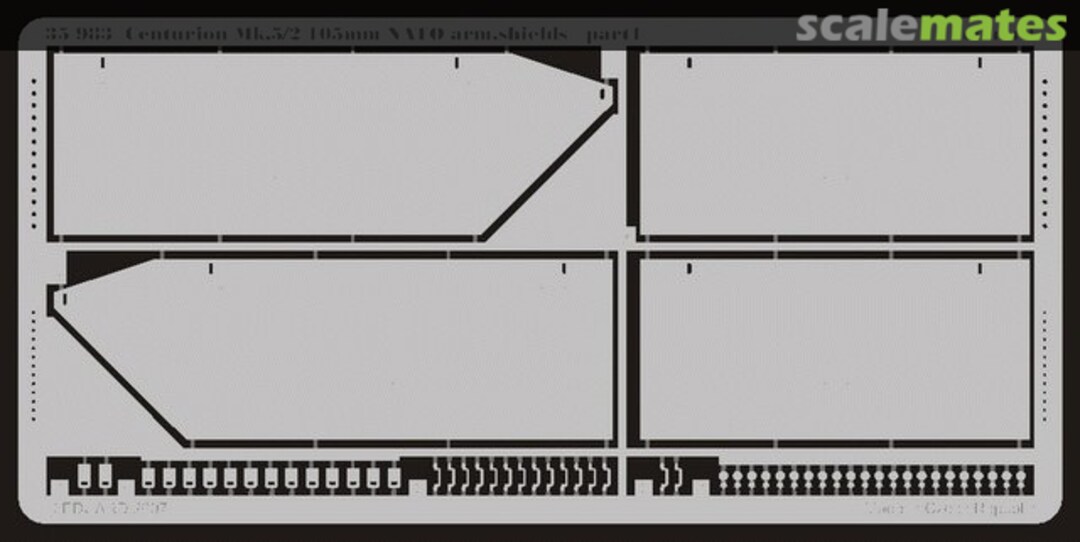 Boxart Centurion Mk. 5/2 105mm NATO Arm. Shields 35983 Eduard