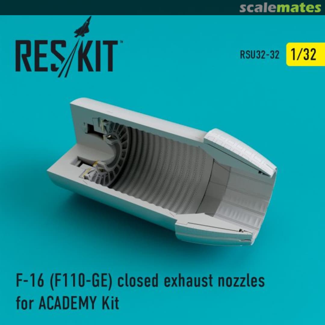 Boxart F-16 Fighting Falcon (F110-GE) closed exhaust nozzle RSU32-0032 ResKit