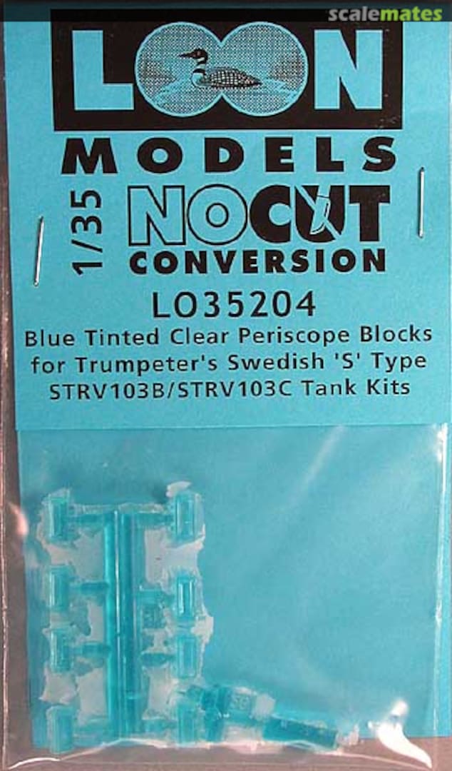 Boxart Blue Tinted Clear Periscope Blocks LO35204 Loon Models