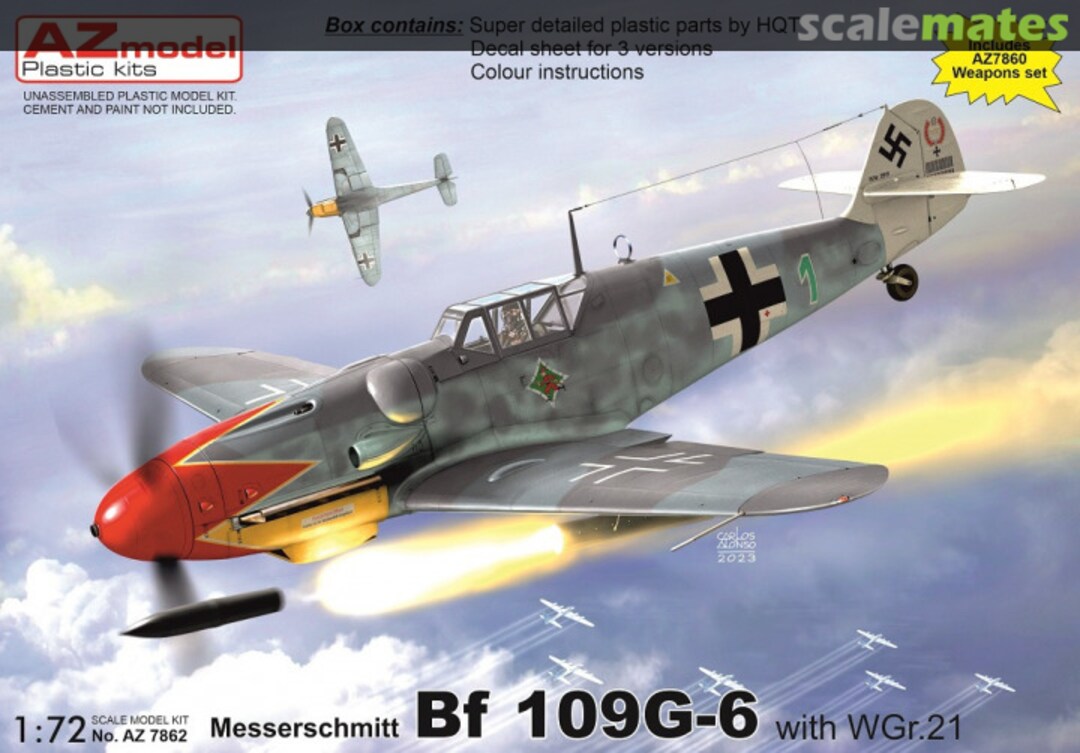 Boxart Messerschmitt Bf-109G-6 with WGr.21 AZ7862 AZmodel