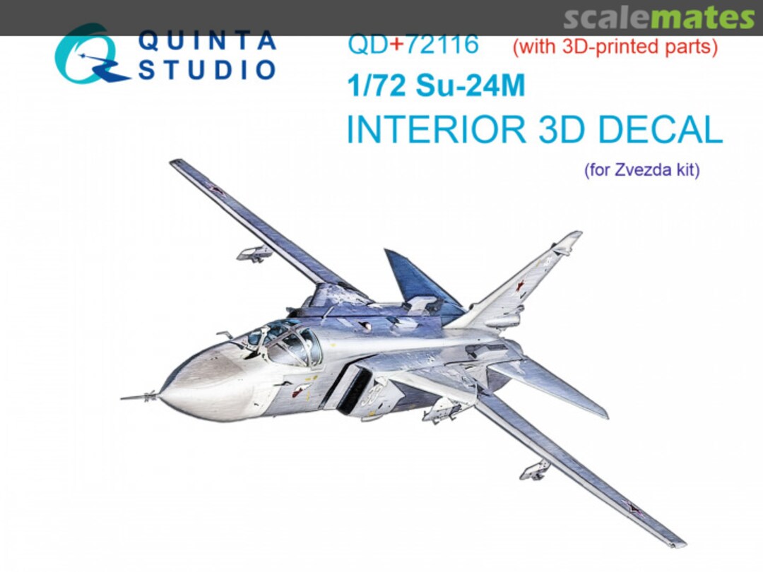 Boxart Su-24M interior 3D decals QD+72116 Quinta Studio