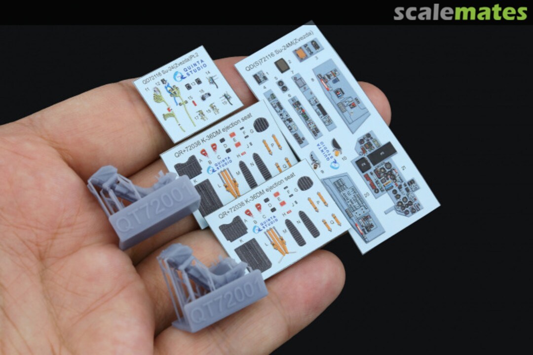 Contents Su-24M interior 3D decals QD+72116 Quinta Studio