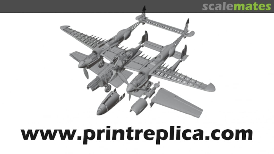 Boxart P-38J Ligthning 00105 Print Replica