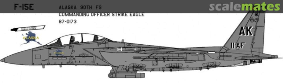 Boxart F-15E USAF Alaska 90 FS AIPD-66 Aircraft in Plastic