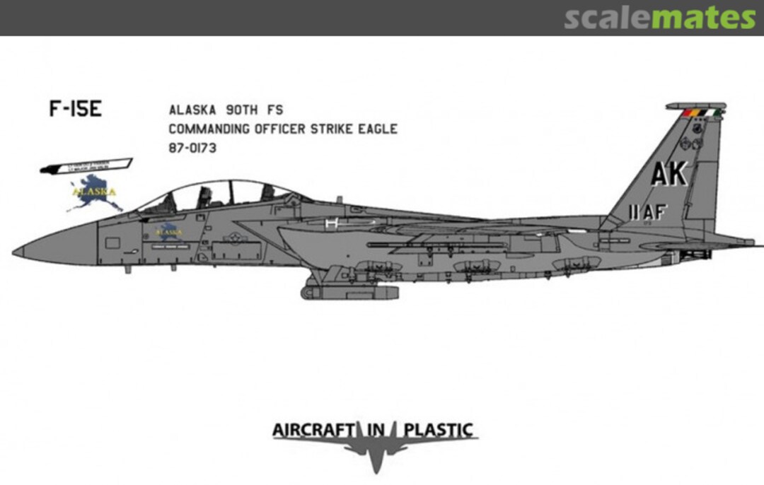 Boxart F-15E USAF Alaska 90 FS AIPD-66 Aircraft in Plastic