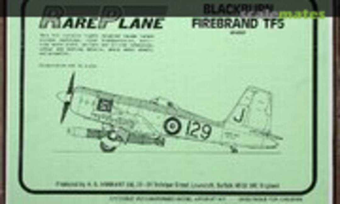 1:72 Blackburn Firebrand TF5 (RarePlane RP4007)