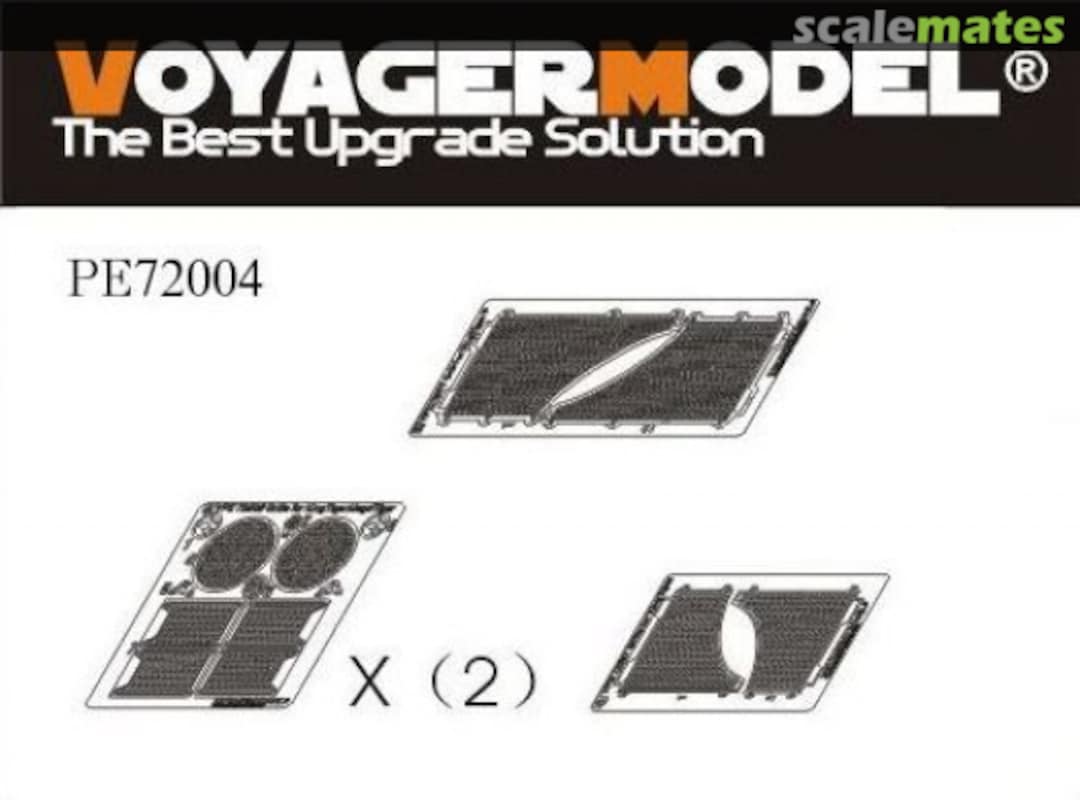 Boxart Kingtiger Grills & Gun Sight (Dual Set) PE72004 Voyager Model