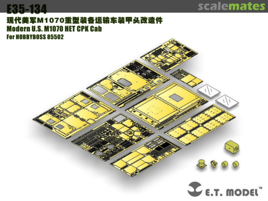 Boxart Modern U.S. M1070 HET CPK Cab - HOBBYBOSS 85502 - E35-134 E.T. Model