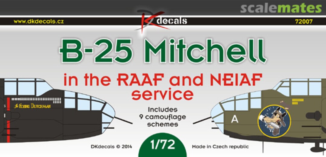 Boxart B-25 Mitchell 72007 DK Decals