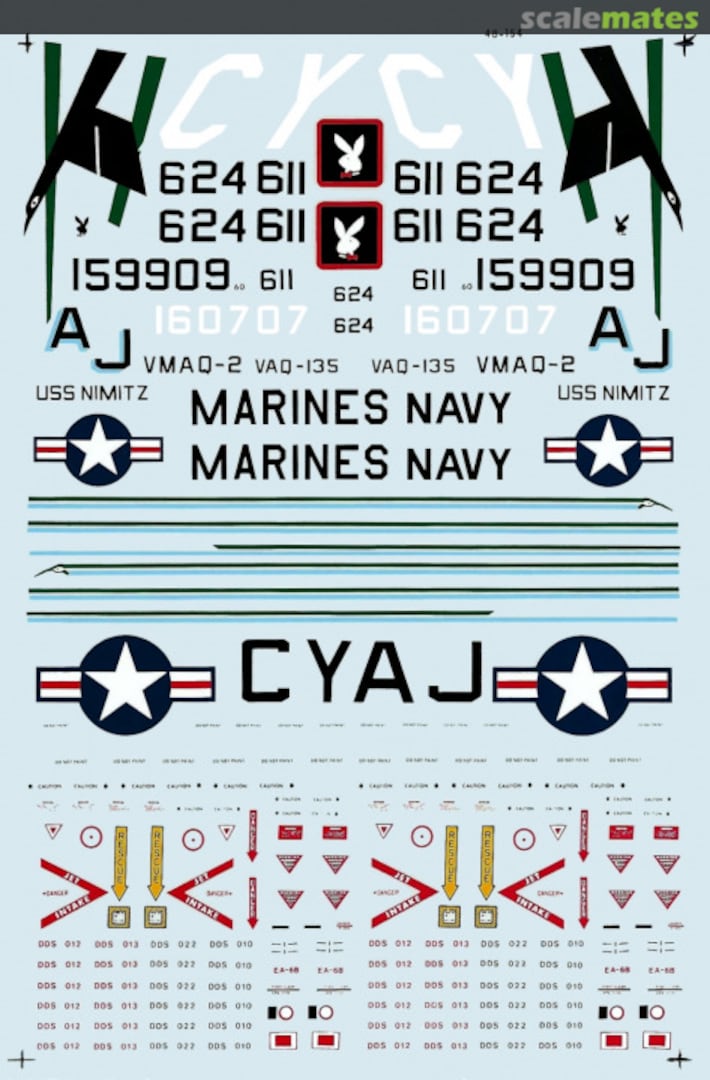 Boxart EA-6Bs 48-0154 Microscale