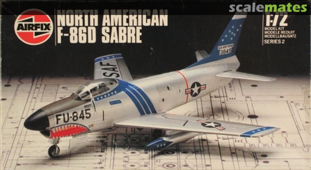 Boxart North American F-86D Sabre 9 02061 Airfix