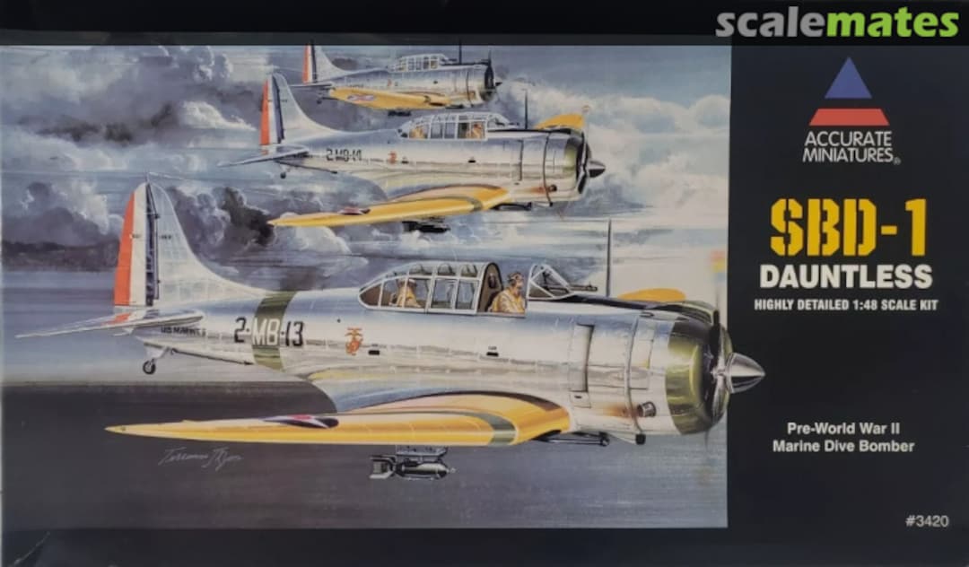 Boxart SBD-1 Dauntless 3420 Accurate Miniatures