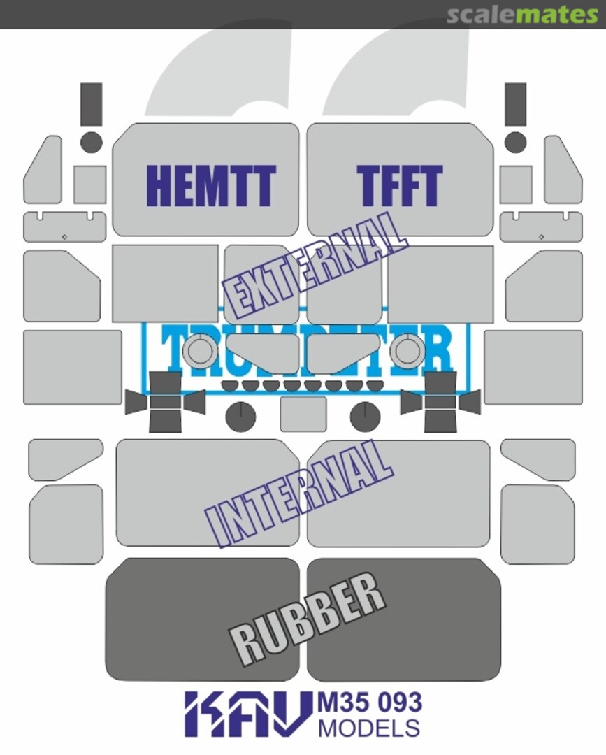 Boxart Paint mask for Hemtt TFFT (Trumpeter) KAV M35 093 KAV models