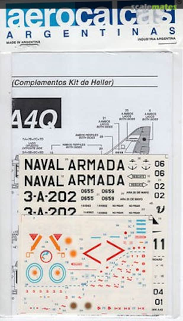 Boxart Argentina Navy Skyhawk/Super Etendard Falklands War 48006 Aerocalcas Argentinas