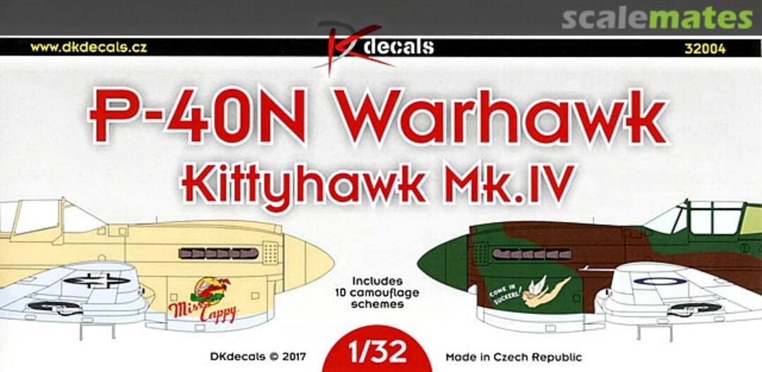 Boxart P-40N Warhawk 32004 DK Decals