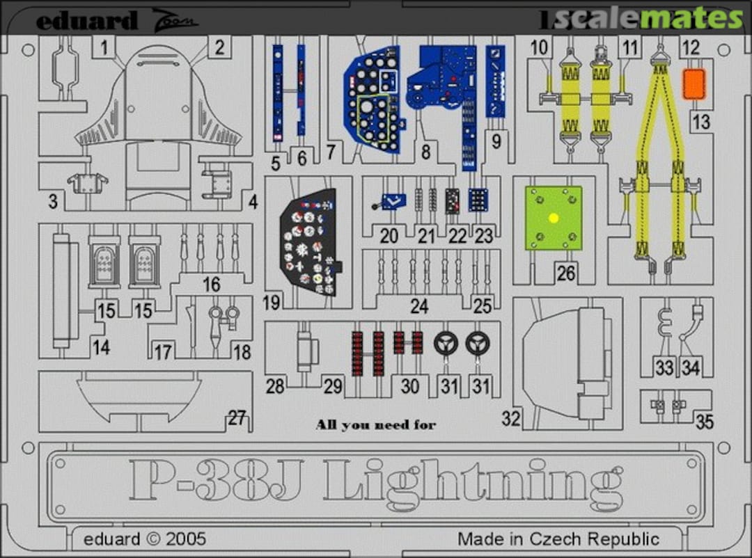 Boxart P-38J SS255 Eduard