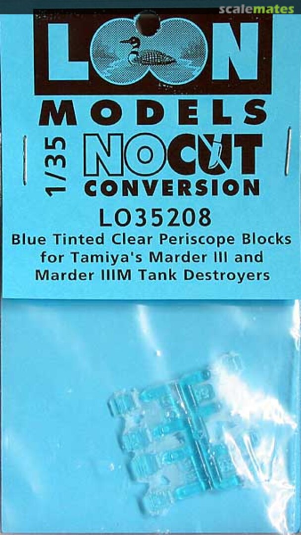 Boxart Blue tinted clear periscope blocks LO35208 Loon Models