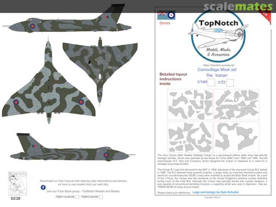 Boxart Vulcan WRAP camouflage TNM72-M186 TopNotch