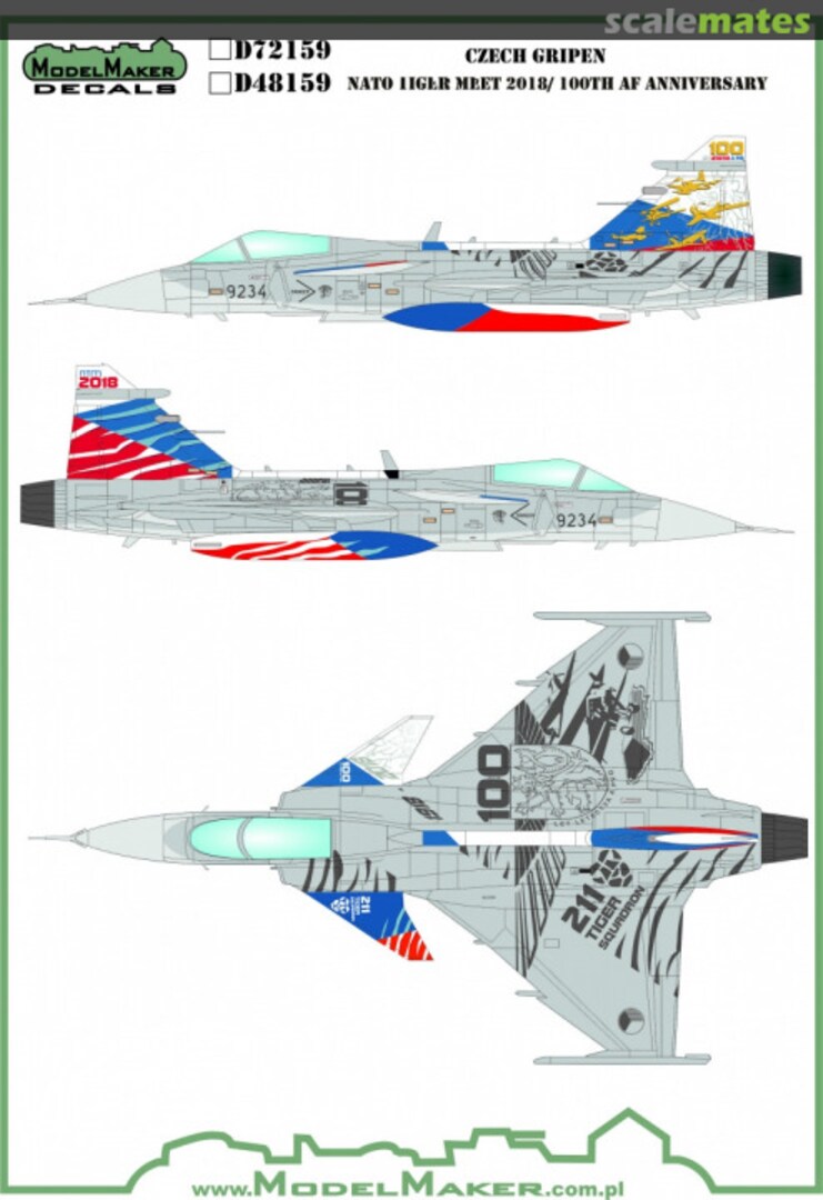 Boxart Czech Gripen D72159 ModelMaker