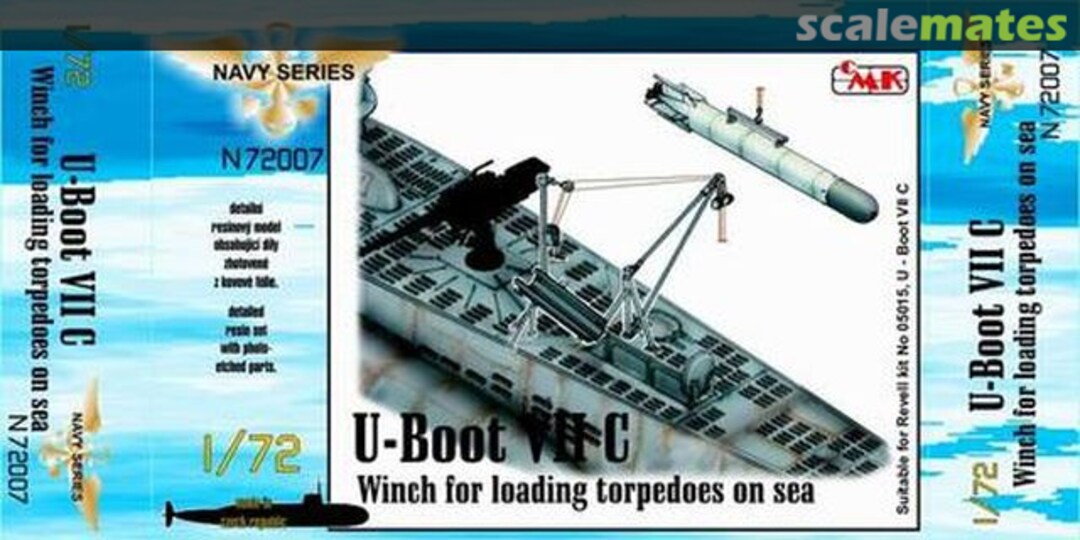 Boxart U-boot VII Winch for loading torpedoes on sea CMKN72007 CMK