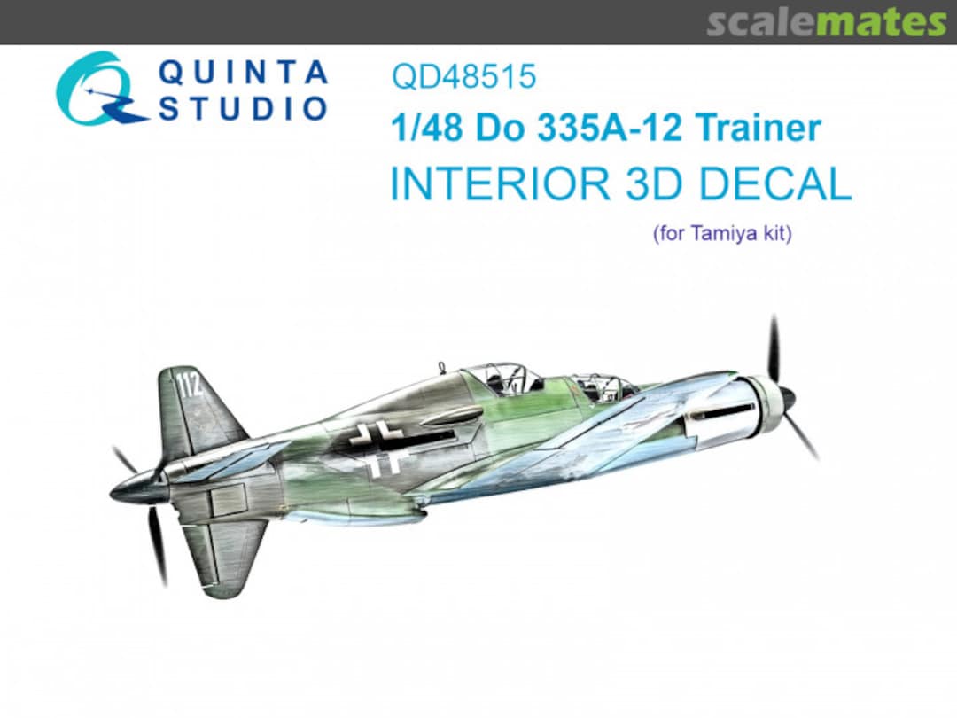 Boxart Do 335A-12 Trainer interior 3D decals QD48515 Quinta Studio