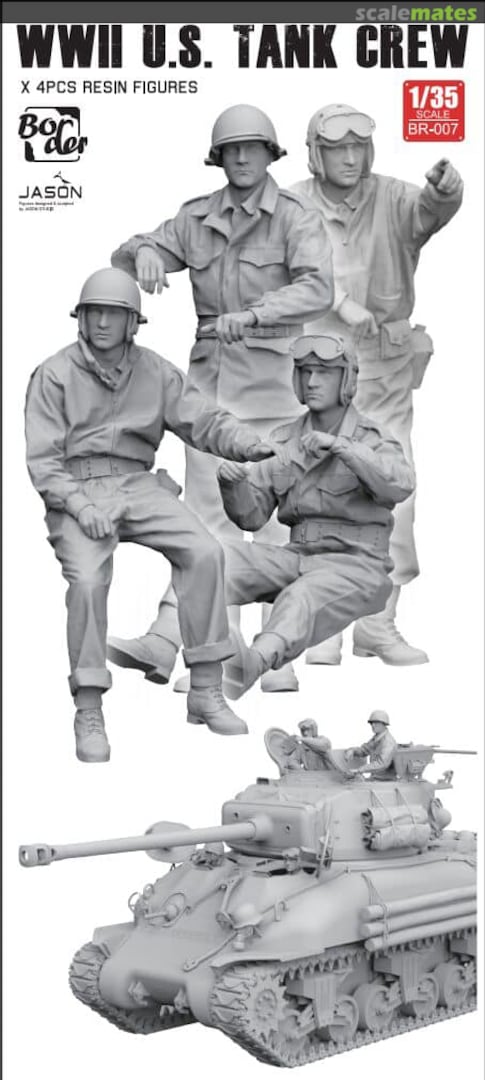 Boxart WW II U.S. Tank Crew BR-007 Border Model