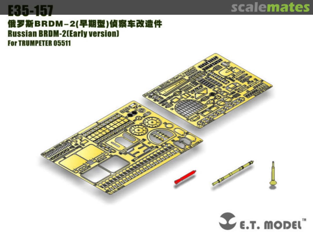 Boxart Russian BRDM-2(Early version) - Trumpeter 5511 - E35-157 E.T. Model