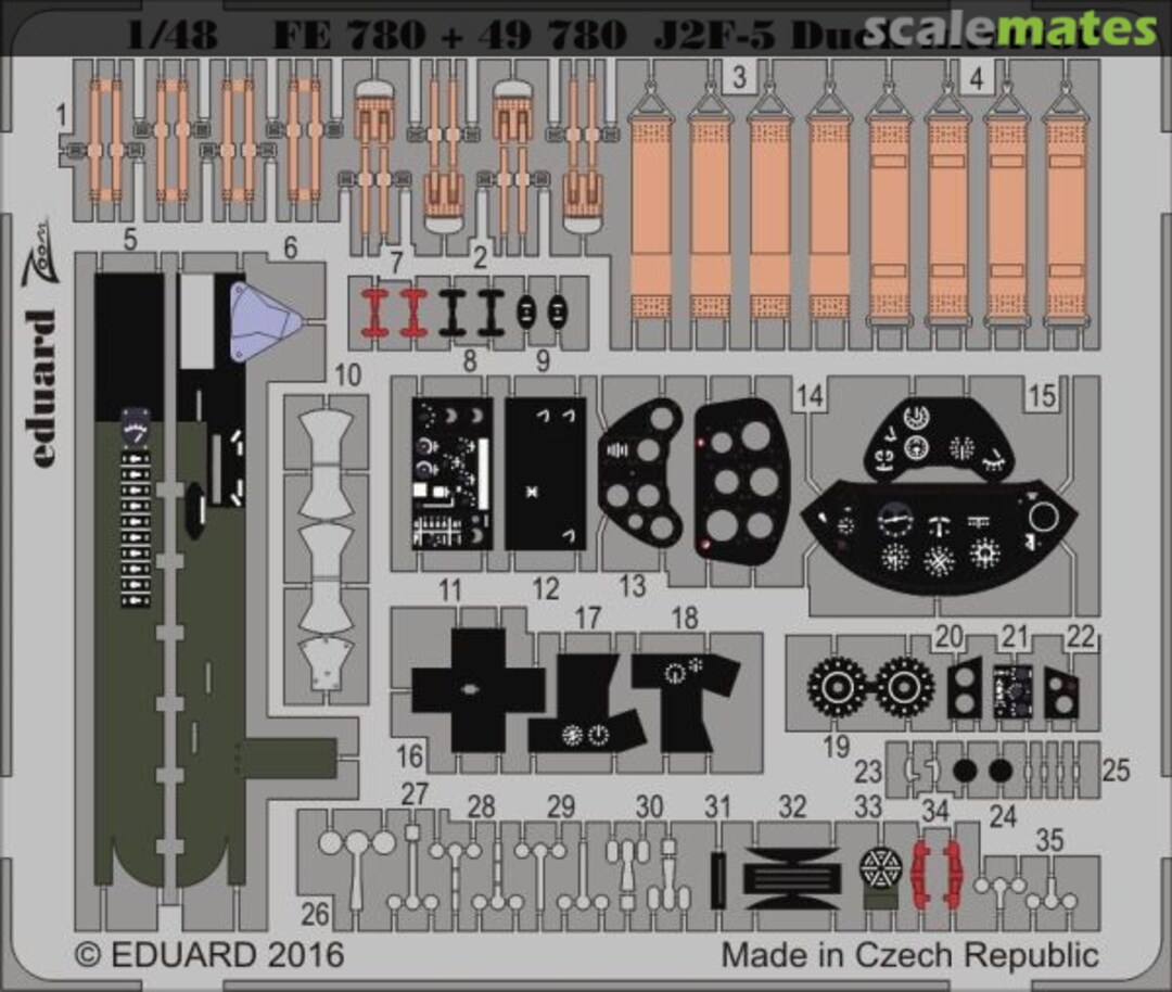 Boxart J2F-5 Duck interior FE780 Eduard