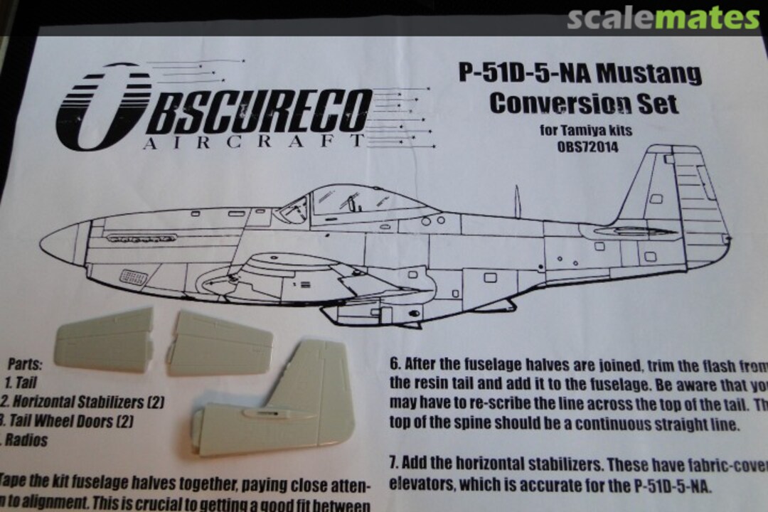 Boxart P-51 D-5-NA Mustang OBS72014 Obscureco Aircraft