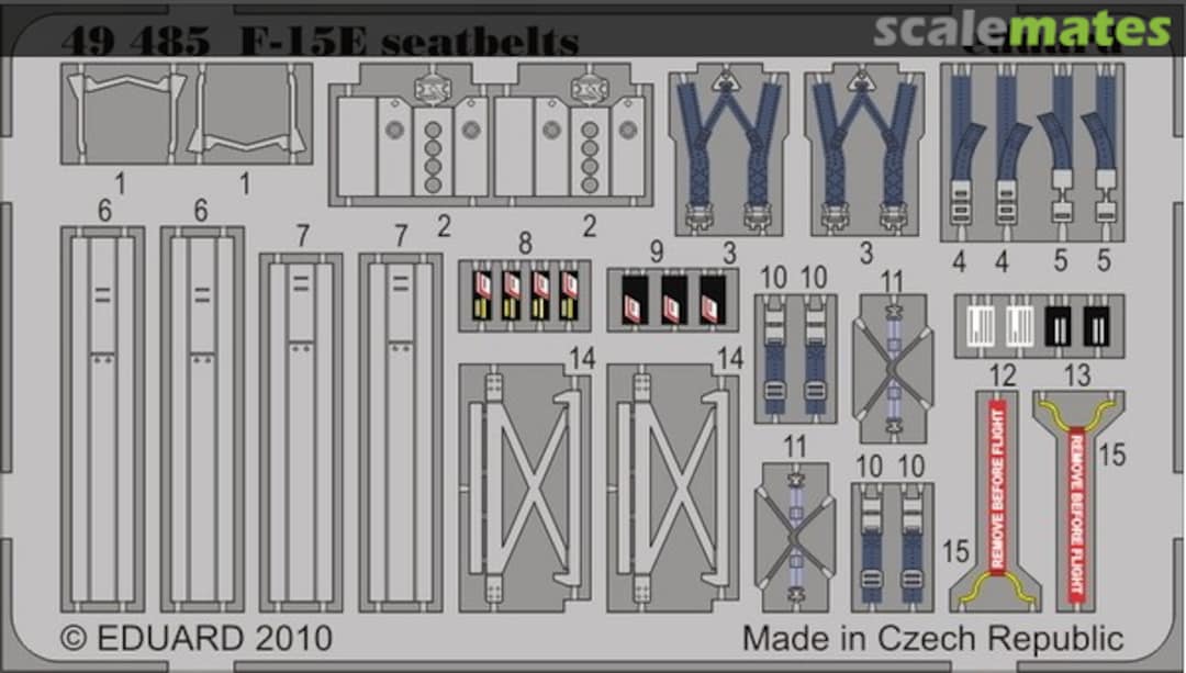 Boxart F-15E seatbelts 49485 Eduard