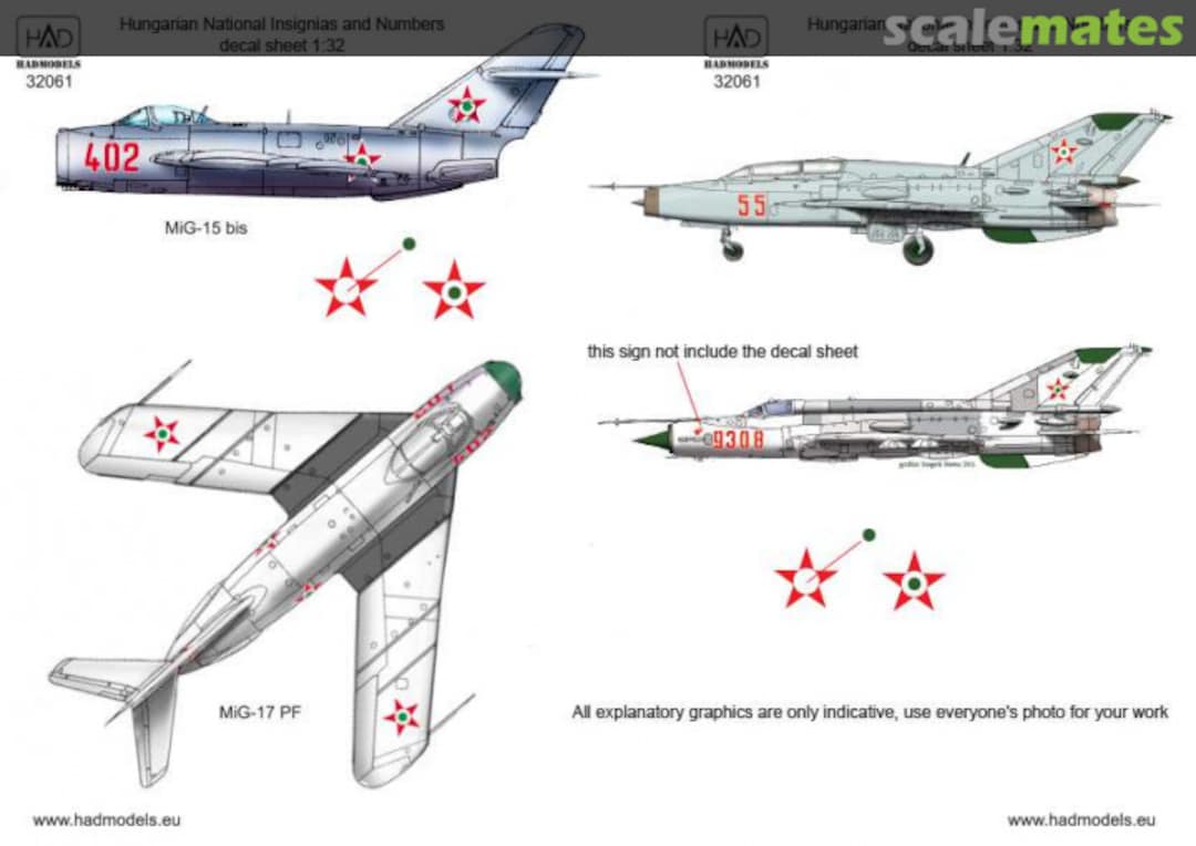 Boxart Hungarian national insignias and numbers 32061 HADmodels 