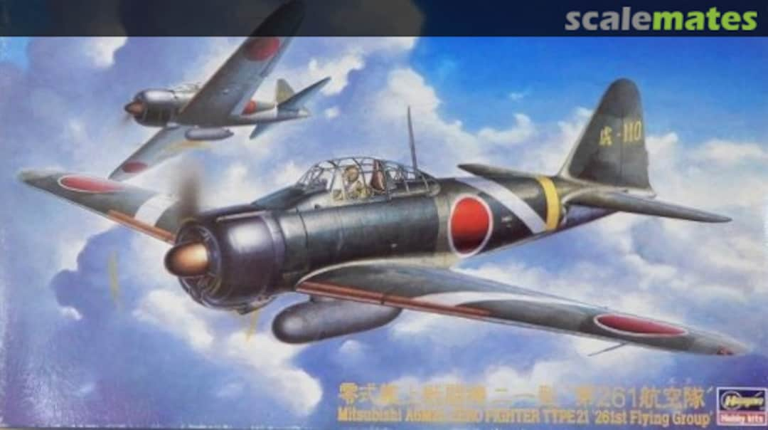 Boxart Mitsubishi A6M2b Zero Fighter Type21 '261st Flying Group' 09251 Hasegawa