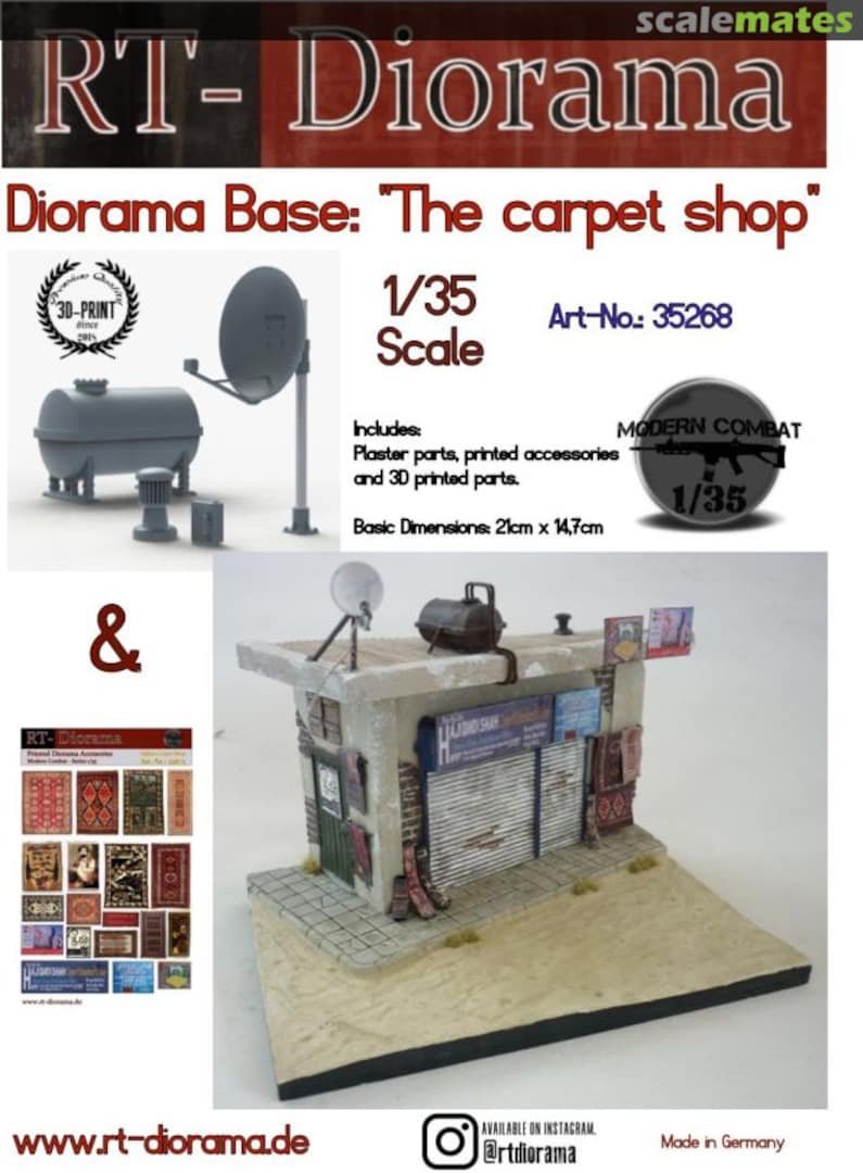 Boxart Diorama-Base: “The carpet shop” 35268 RT-Diorama